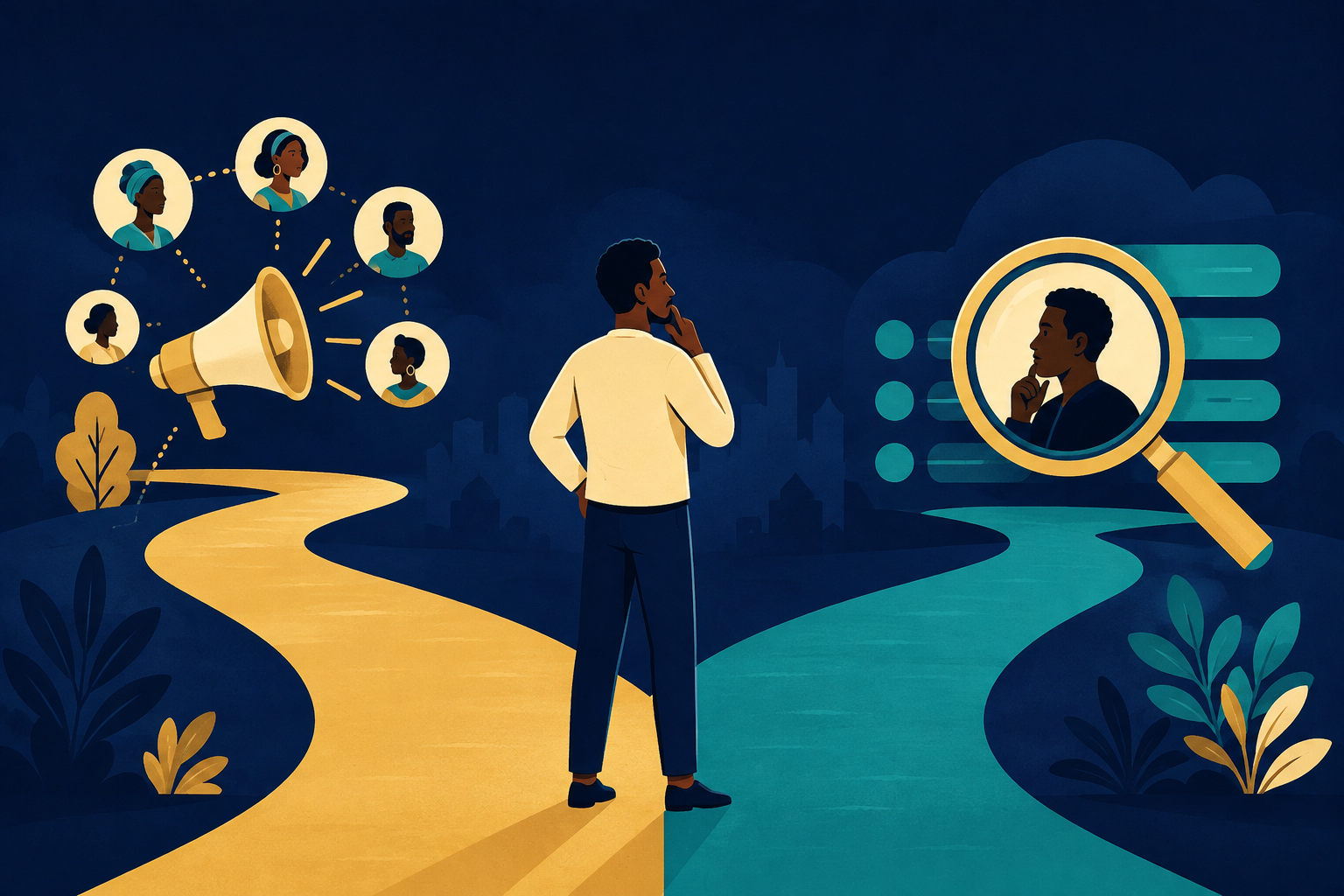 Creating demand versus capturing search intent